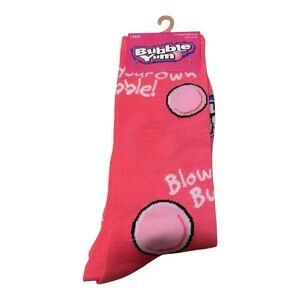 Bubble Yum Pink Graphic Socks
